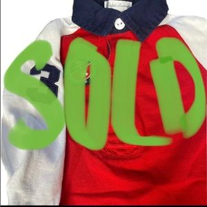 Polo Ralph Lauren Toddler Ski Racing Shirt Long Sleeve Size 12M 12 Months EUC